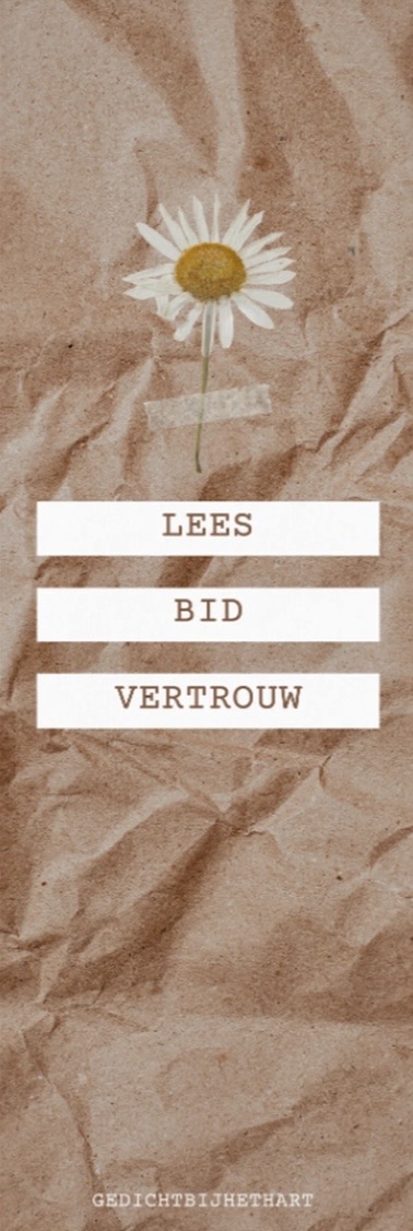 Boekenlegger “Lees, bid, vertrouw”