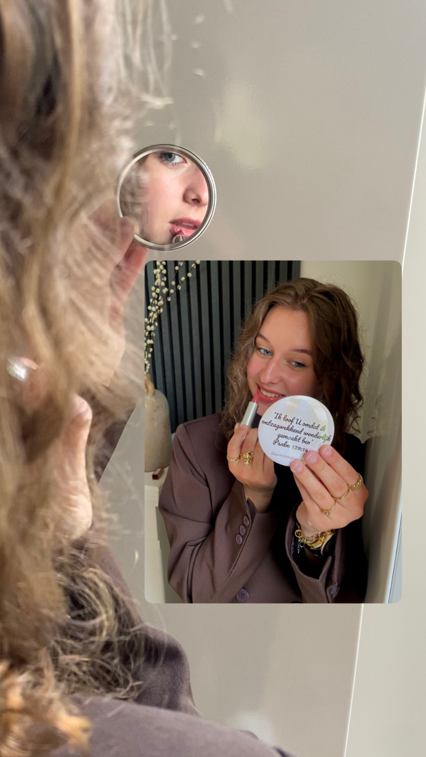 Spiegeltje met Bijbeltekst